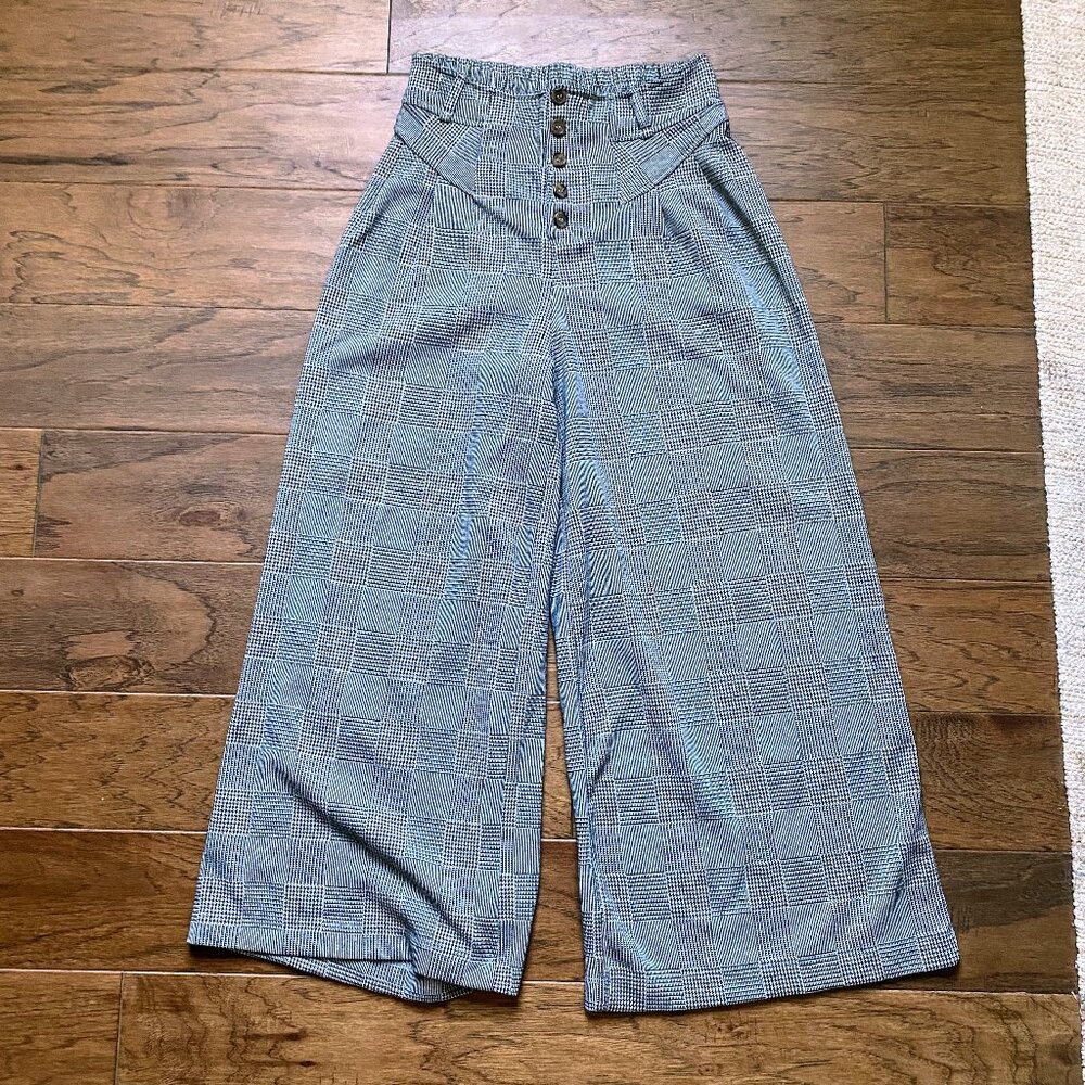 Anthropologie Maeve Black/White Trouser Pant